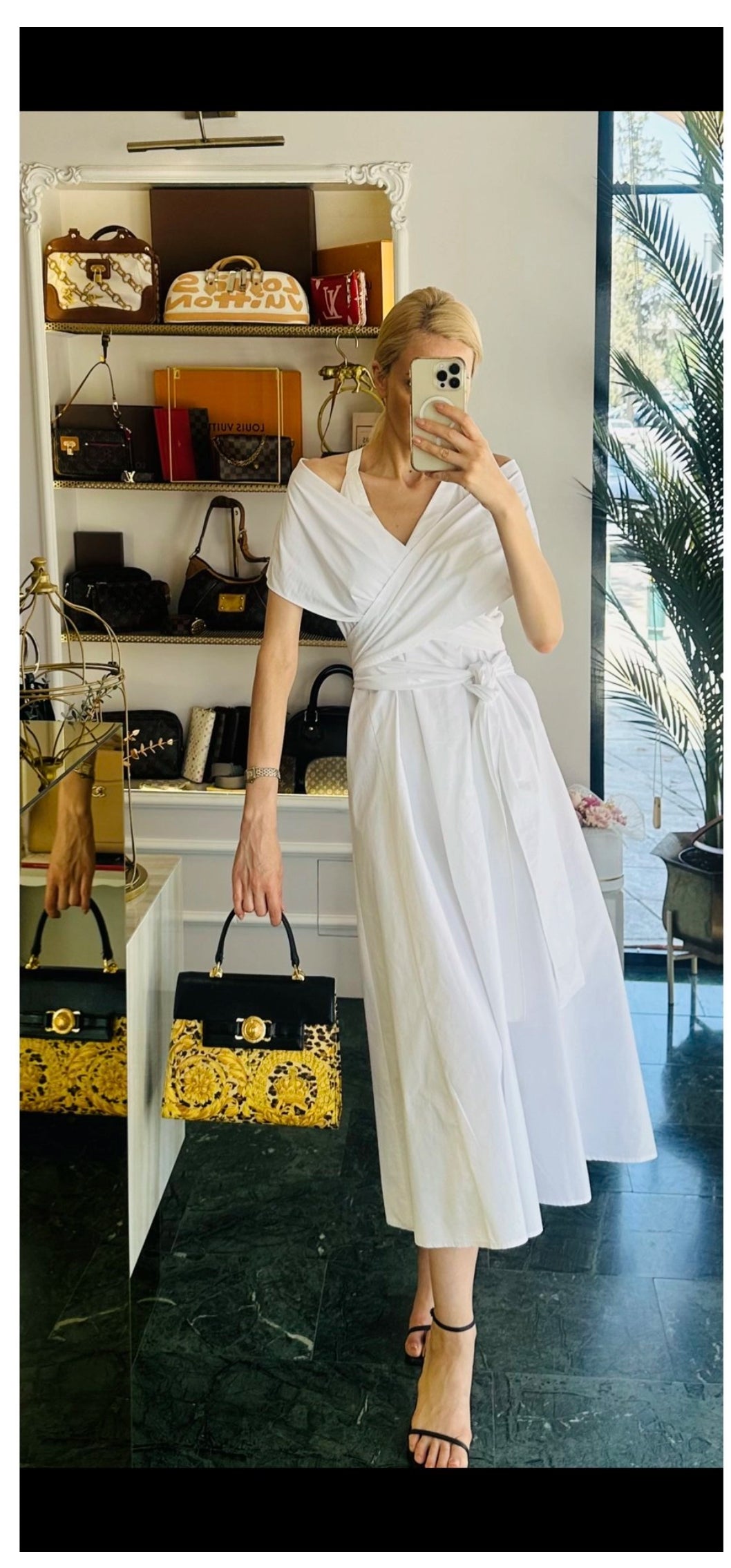 Rare vintage iconic medusa baroque Gianni Versace 2way Kelly bag