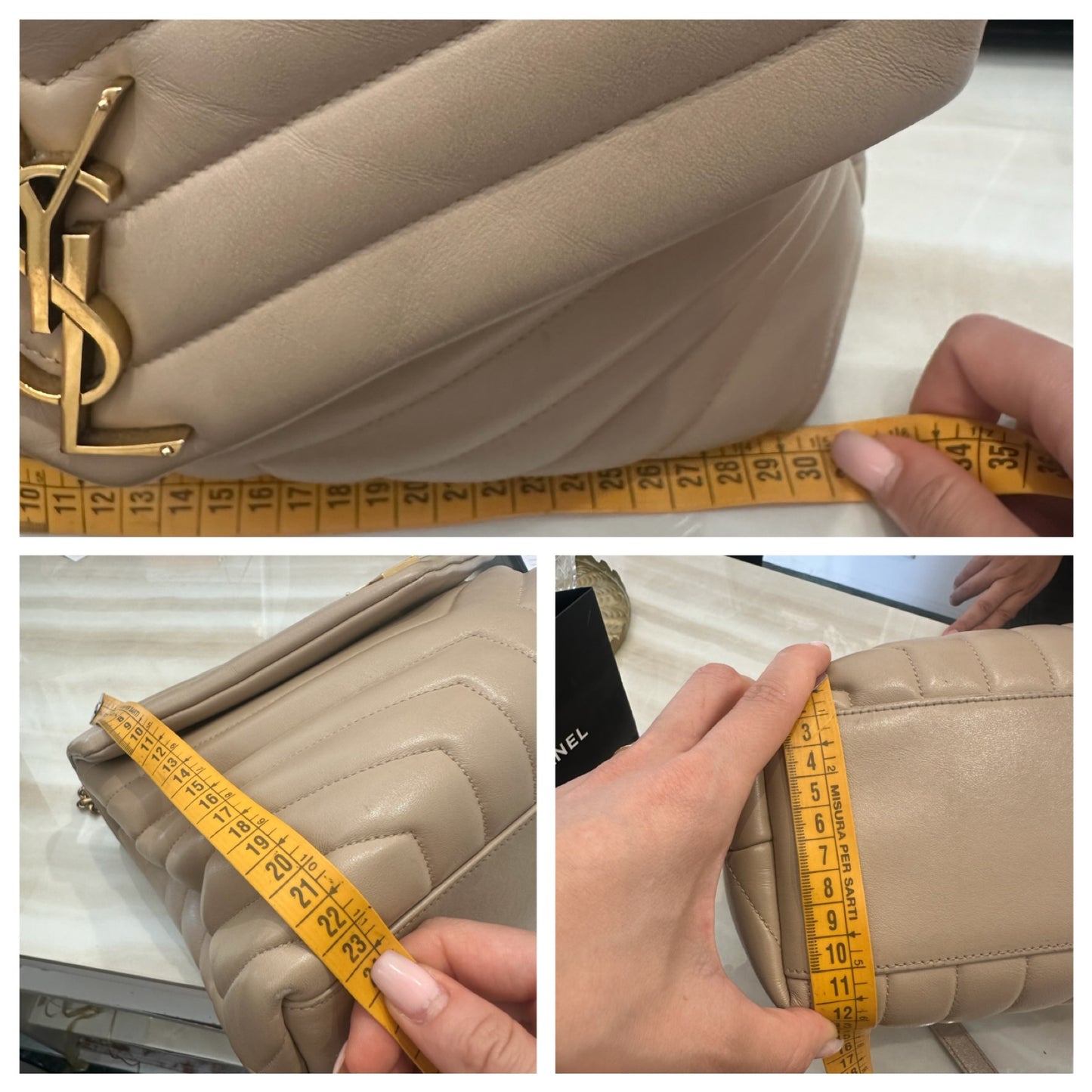 SAINT LAURENT beige
Loulou leather handbag