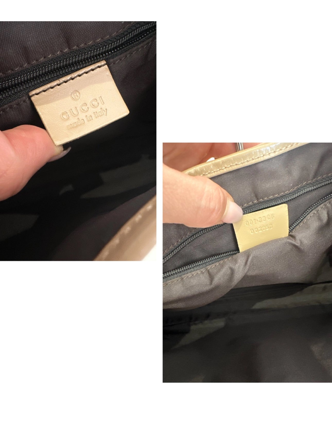 GUCCI GG Canvas Jackie Shoulder Bag Beige