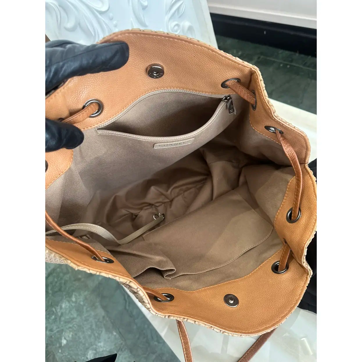 Chanel Coco Cabas leather tote