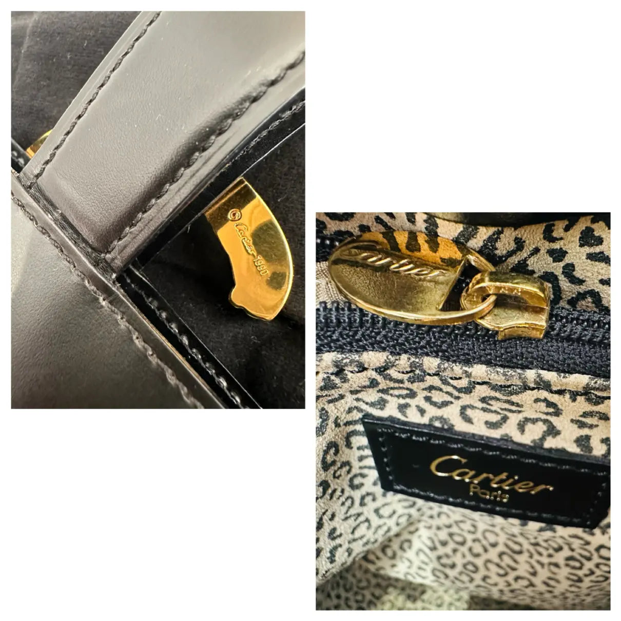 Cartier Panthère leather handbag