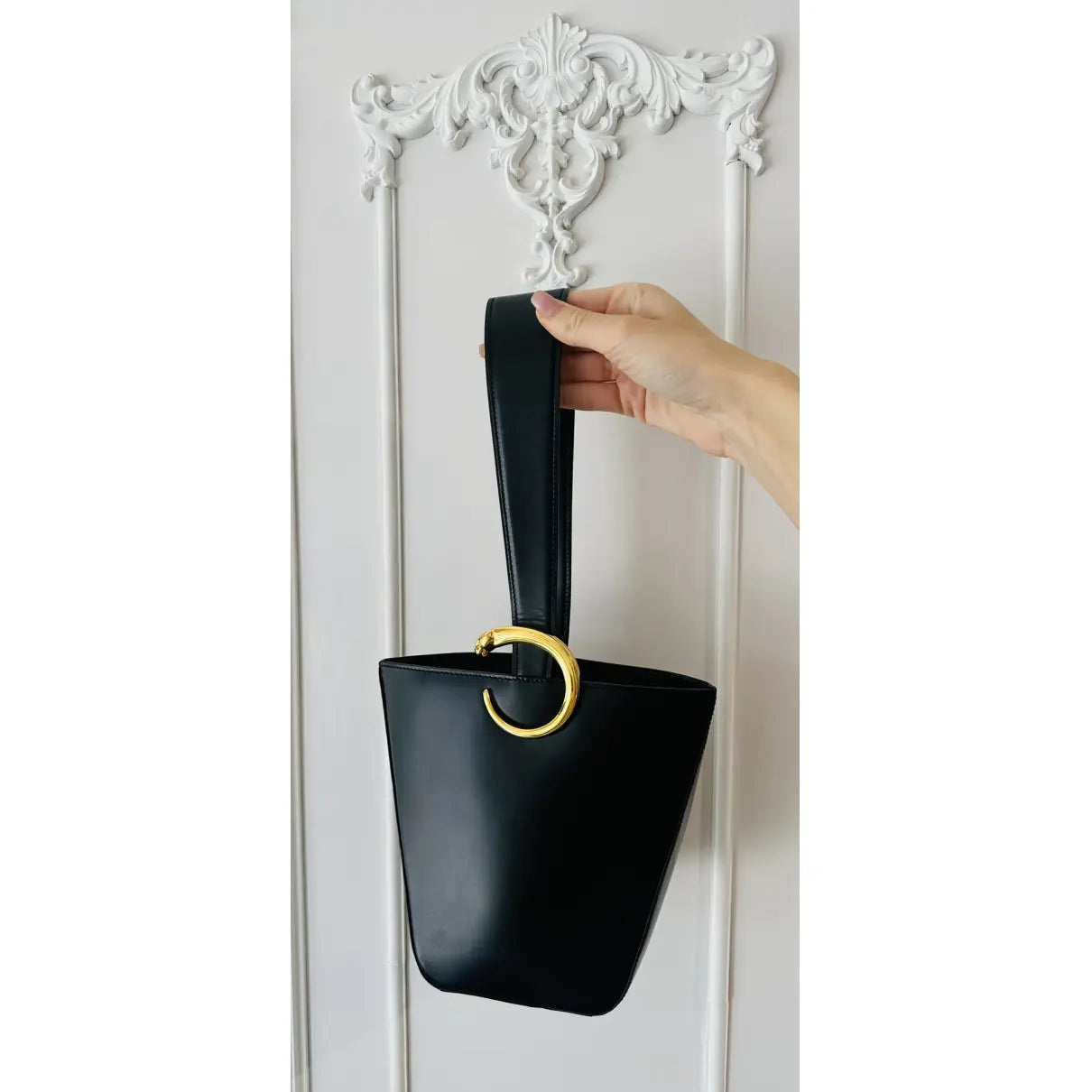Cartier Panthère leather handbag