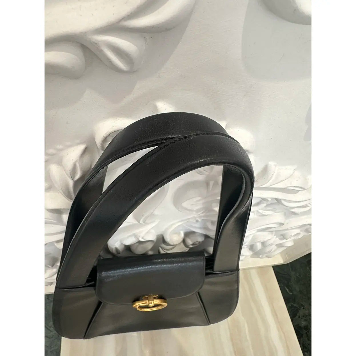 Panthère leather handbag