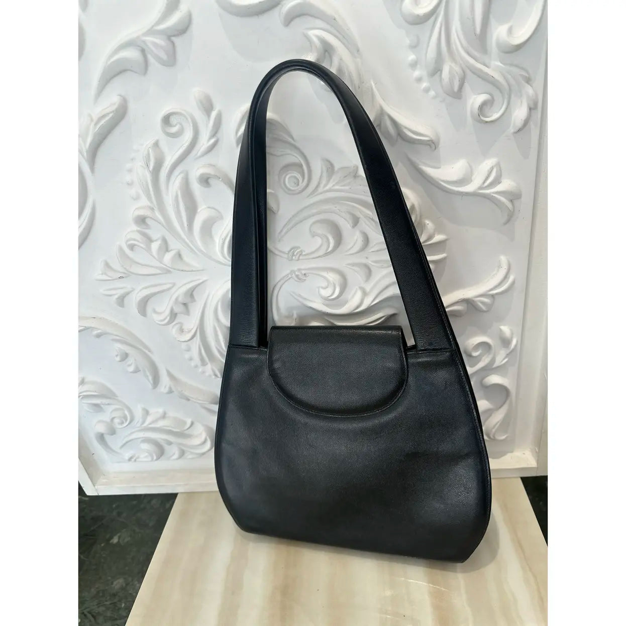 Panthère leather handbag