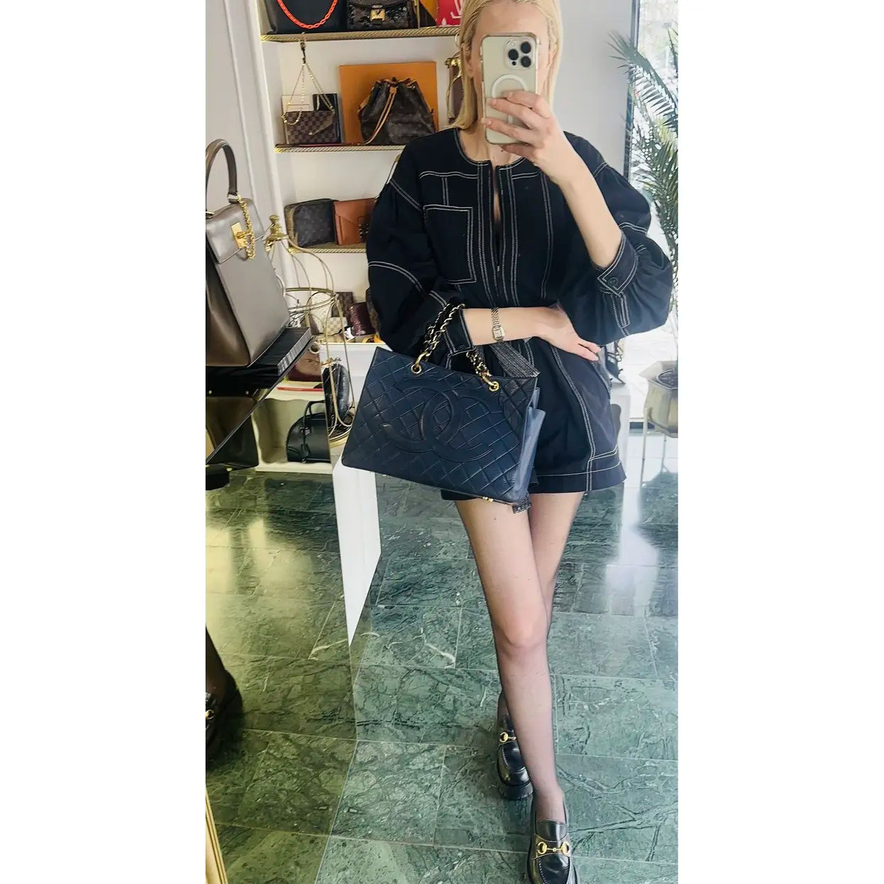 Chanel Grand shopping leather tote