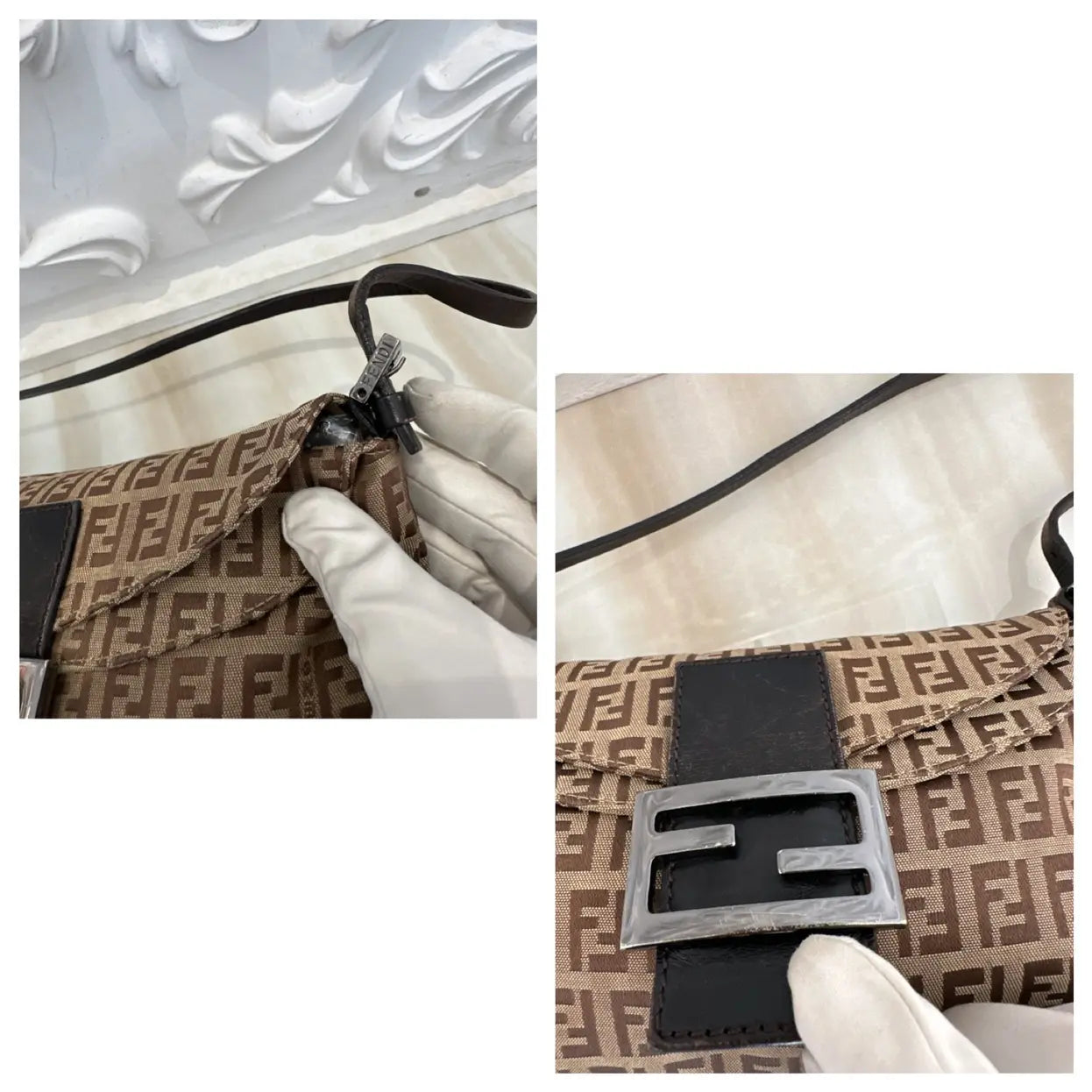 Fendi Baguette cloth handbag