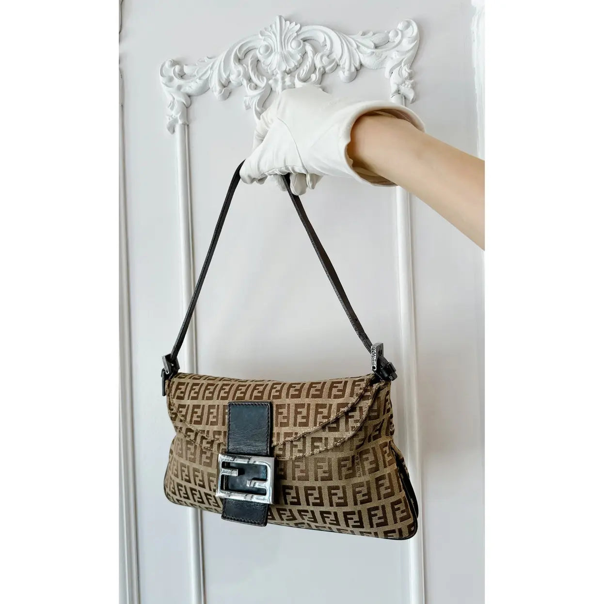 Fendi Baguette cloth handbag