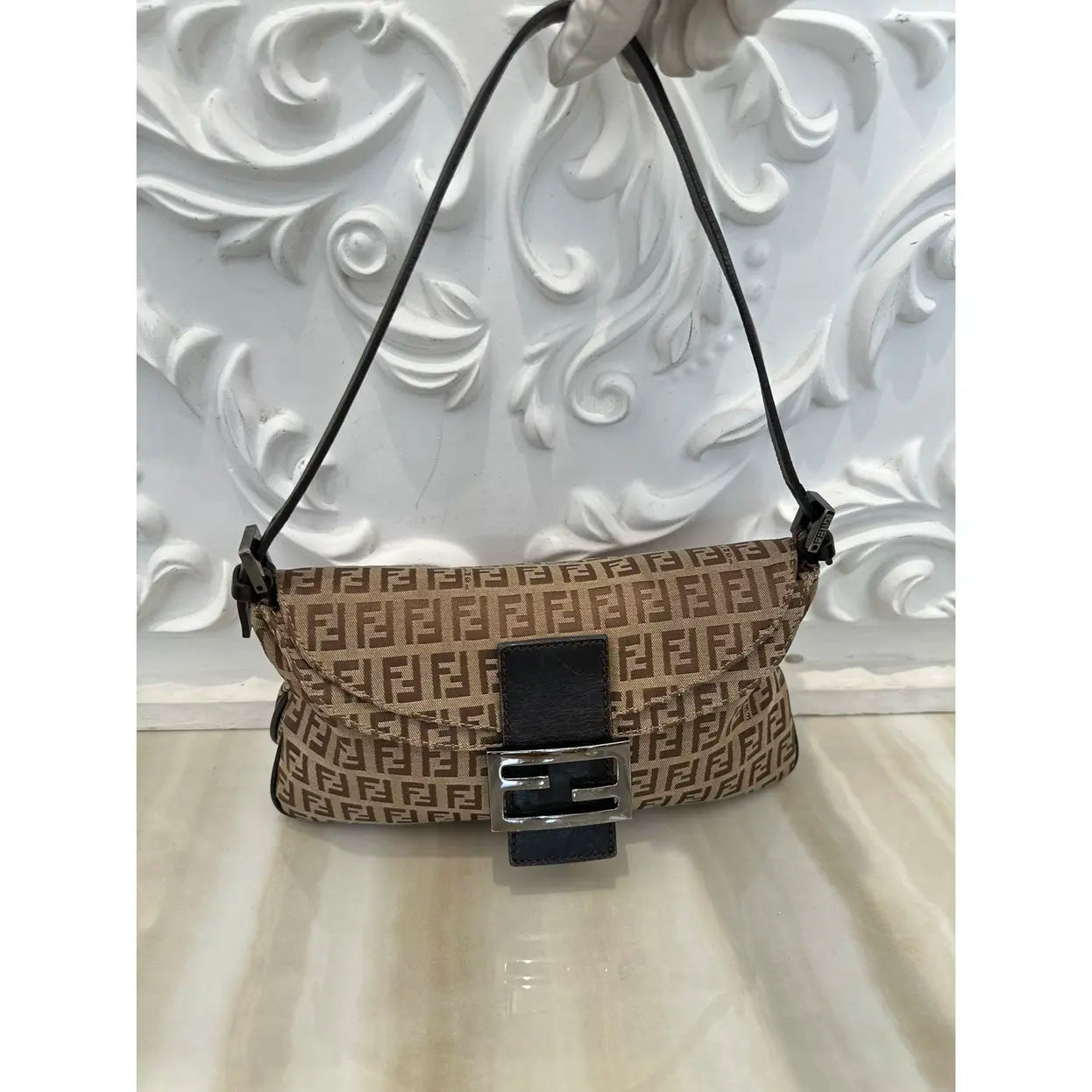 Fendi Baguette cloth handbag
