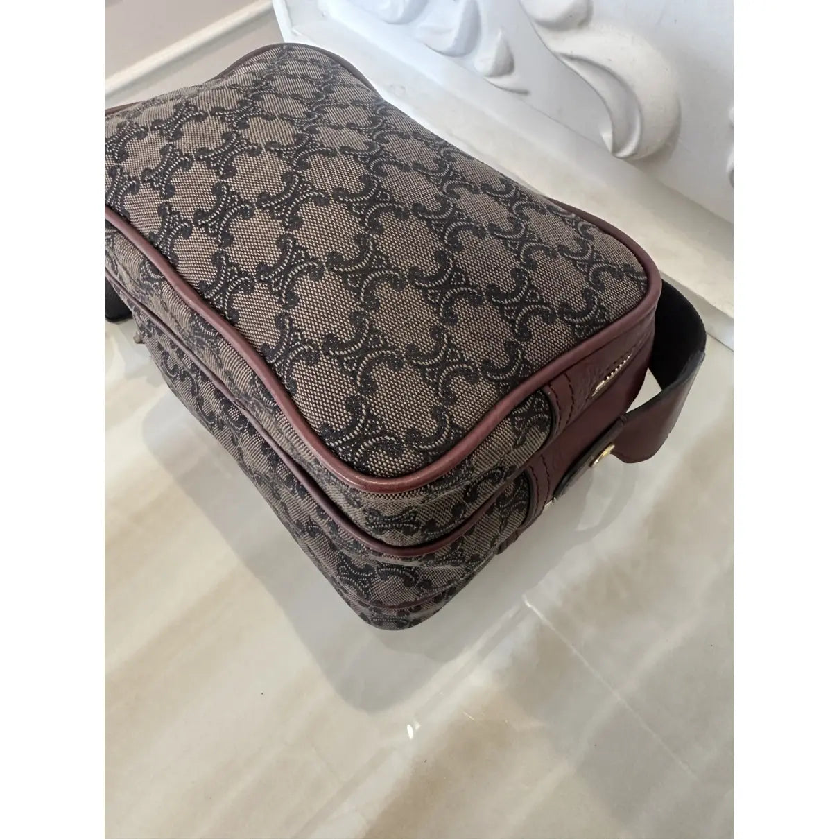 Celine Triomphe Maillon cloth crossbody bag