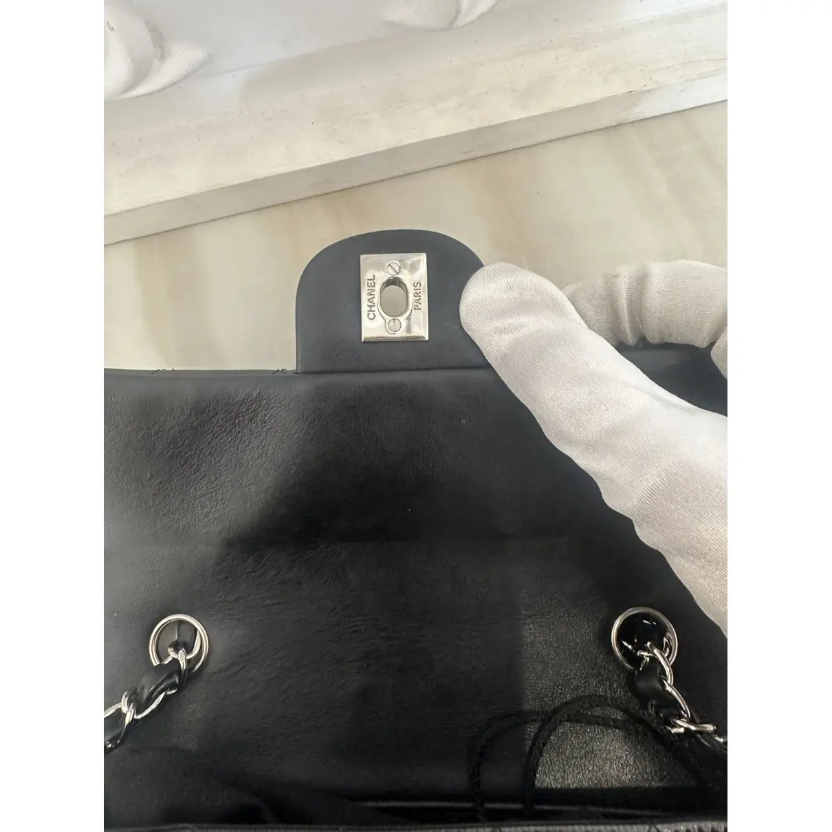 Chanel Timeless/Classique patent leather crossbody bag