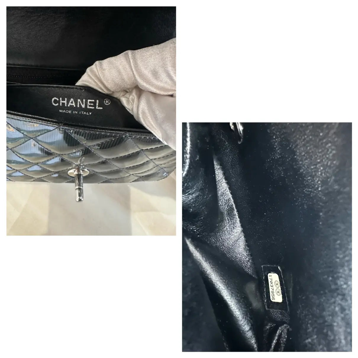 Chanel Timeless/Classique patent leather crossbody bag