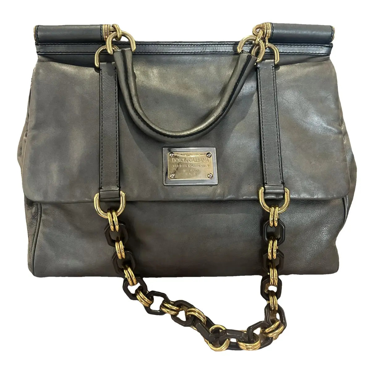 Dolce & Gabbana Sicily leather handbag