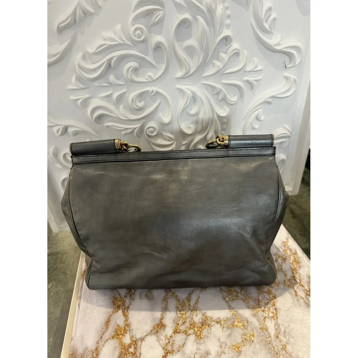Dolce & Gabbana Sicily leather handbag