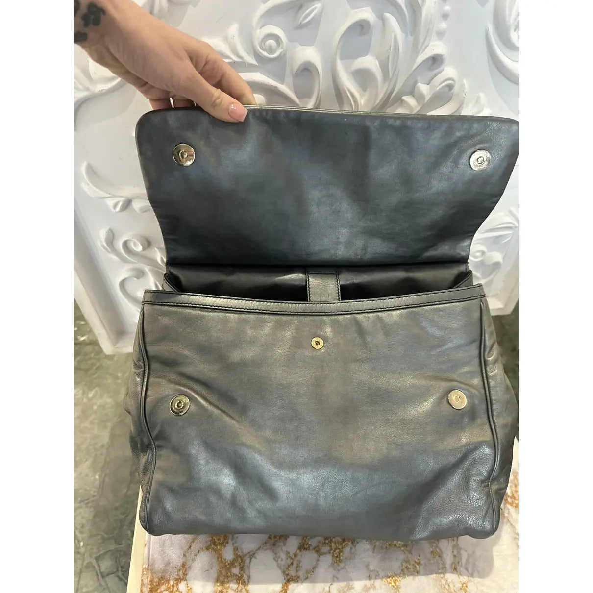 Dolce & Gabbana Sicily leather handbag