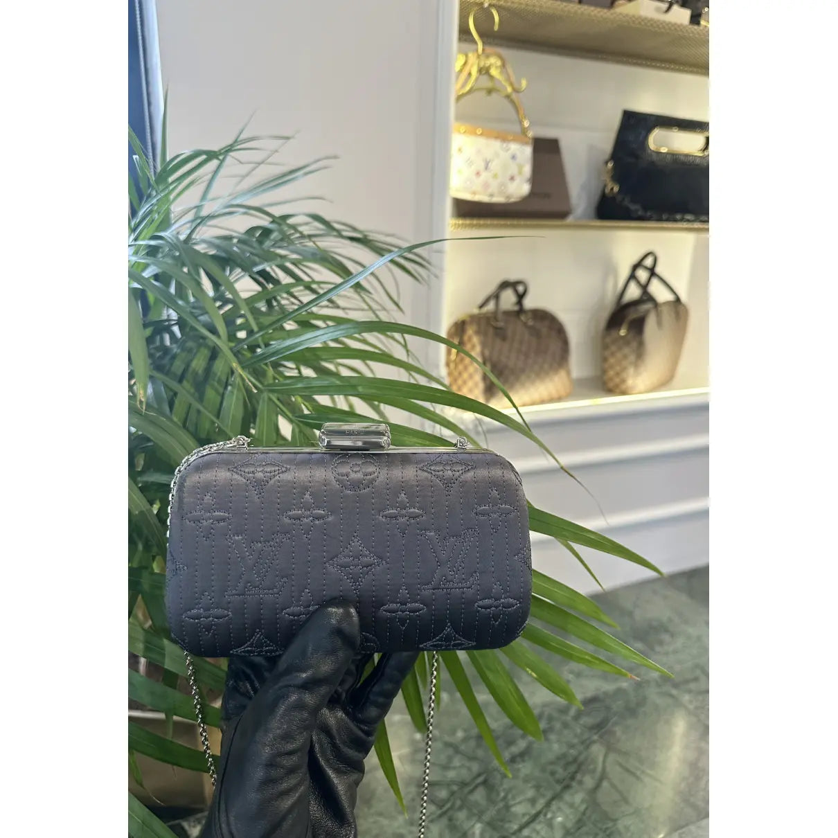 Louis Vuitton Motard silk mini bag
