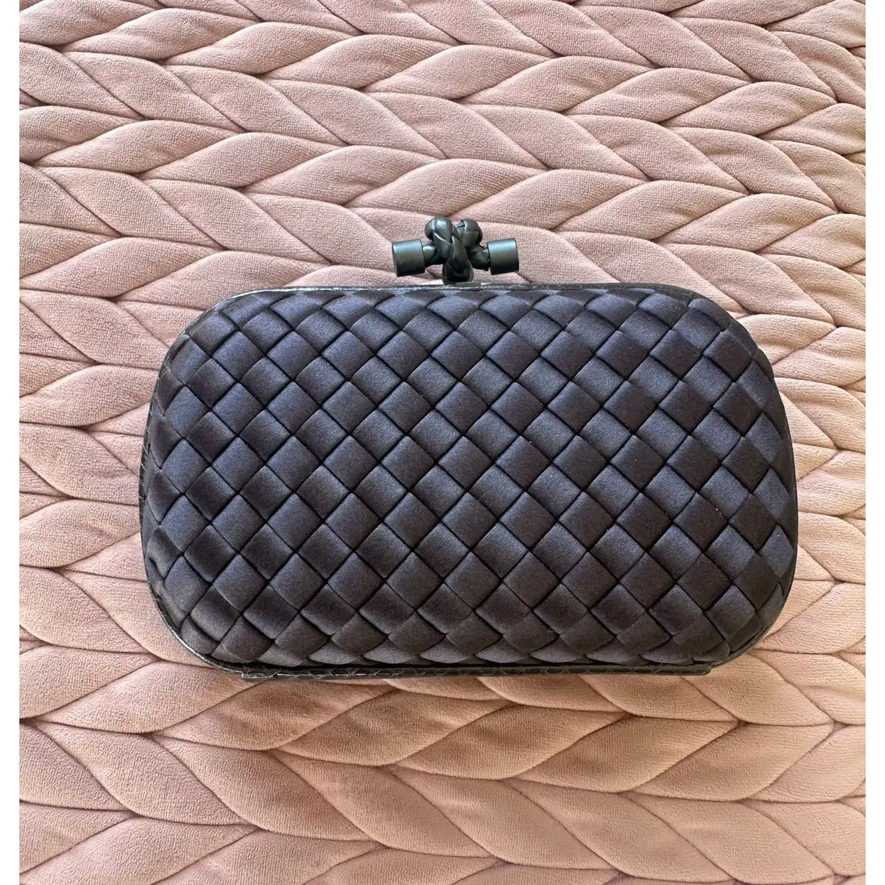Bottega Veneta Pochette Knot silk clutch bag