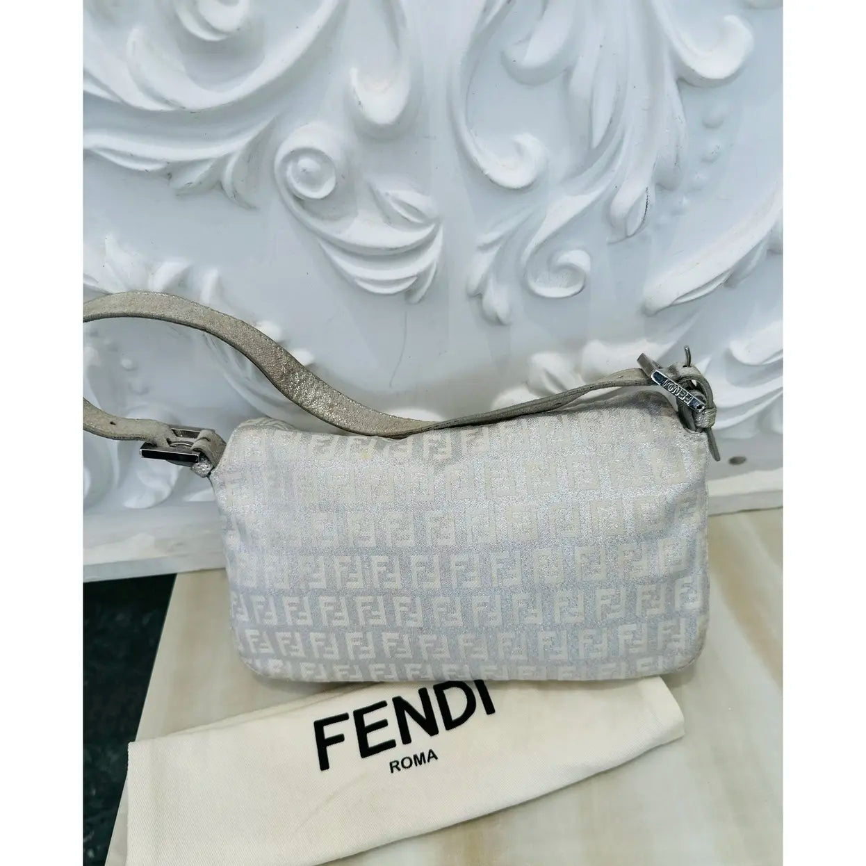Fendi Baguette cloth handbag