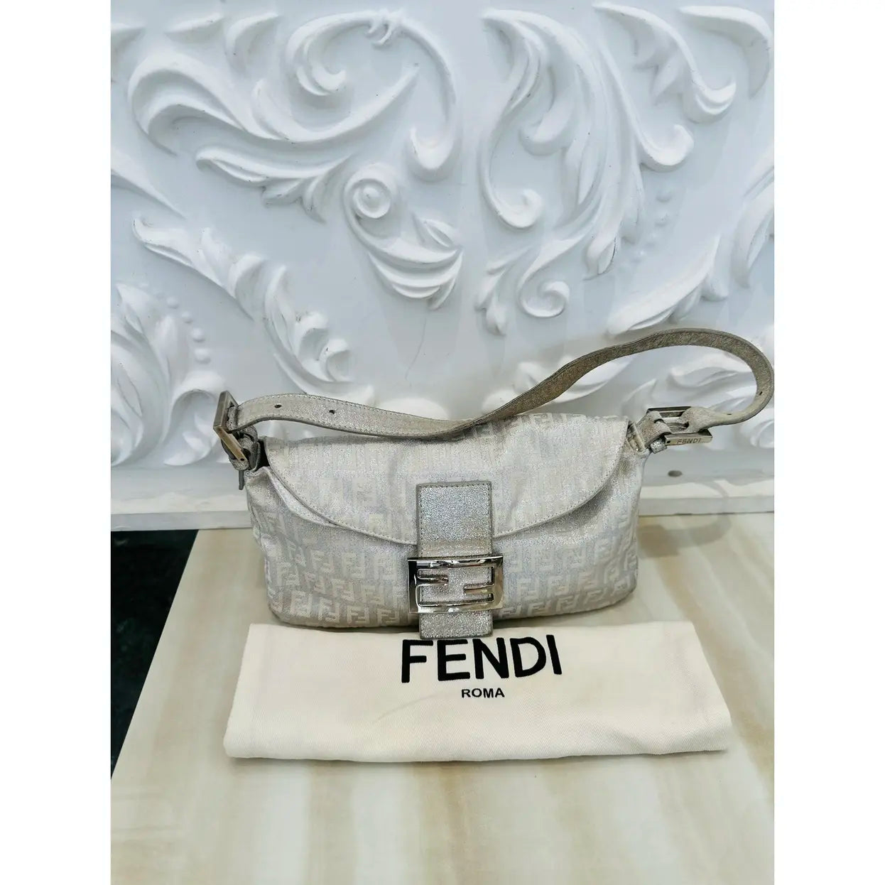 Fendi Baguette cloth handbag