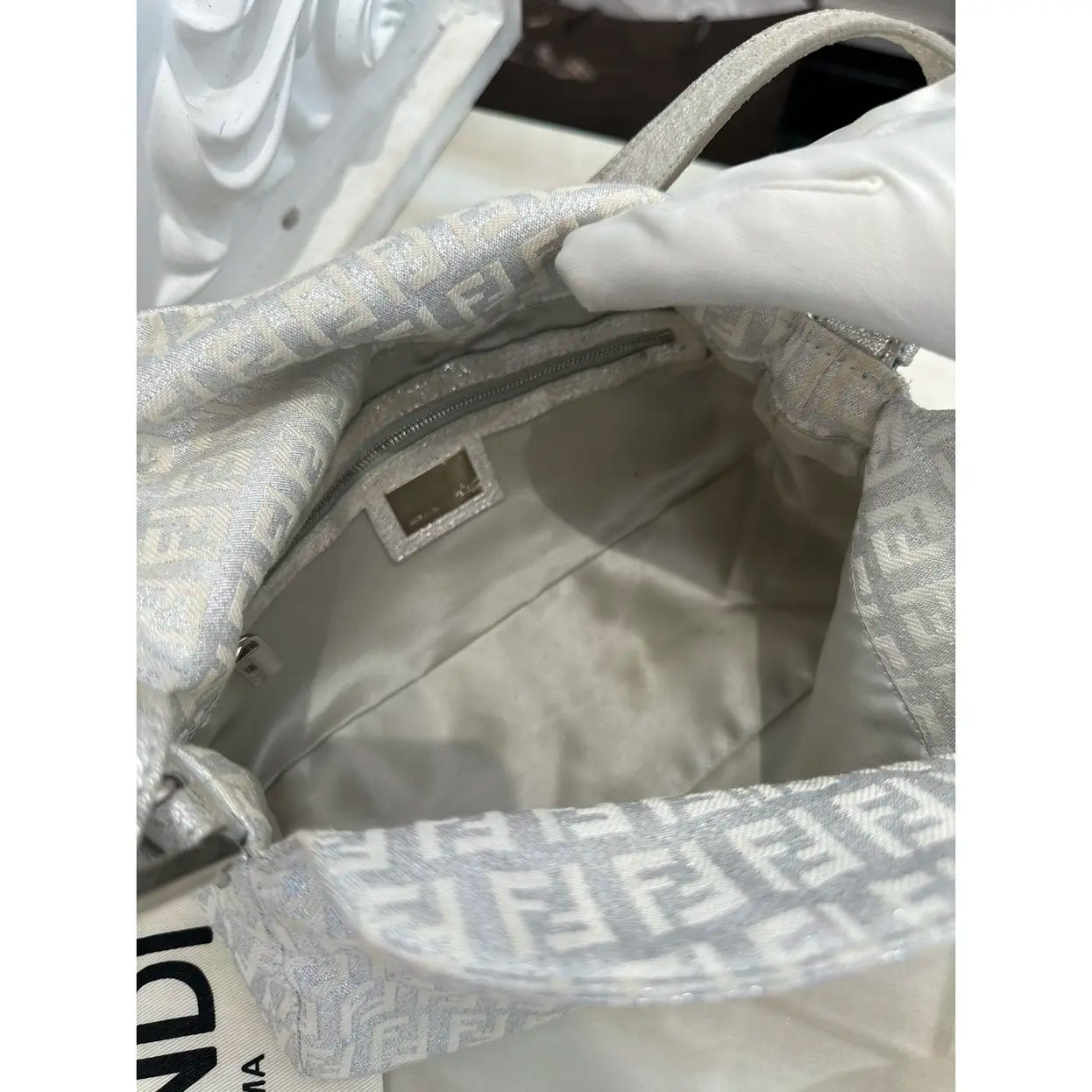 Fendi Baguette cloth handbag