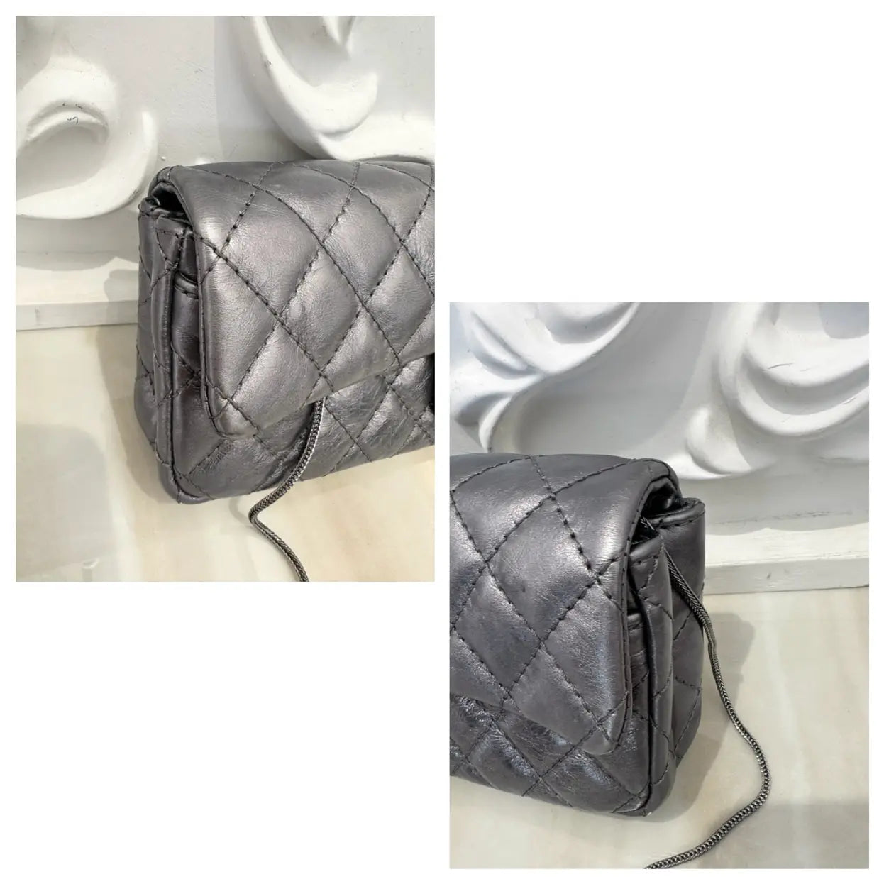 2.55 Long leather handbag