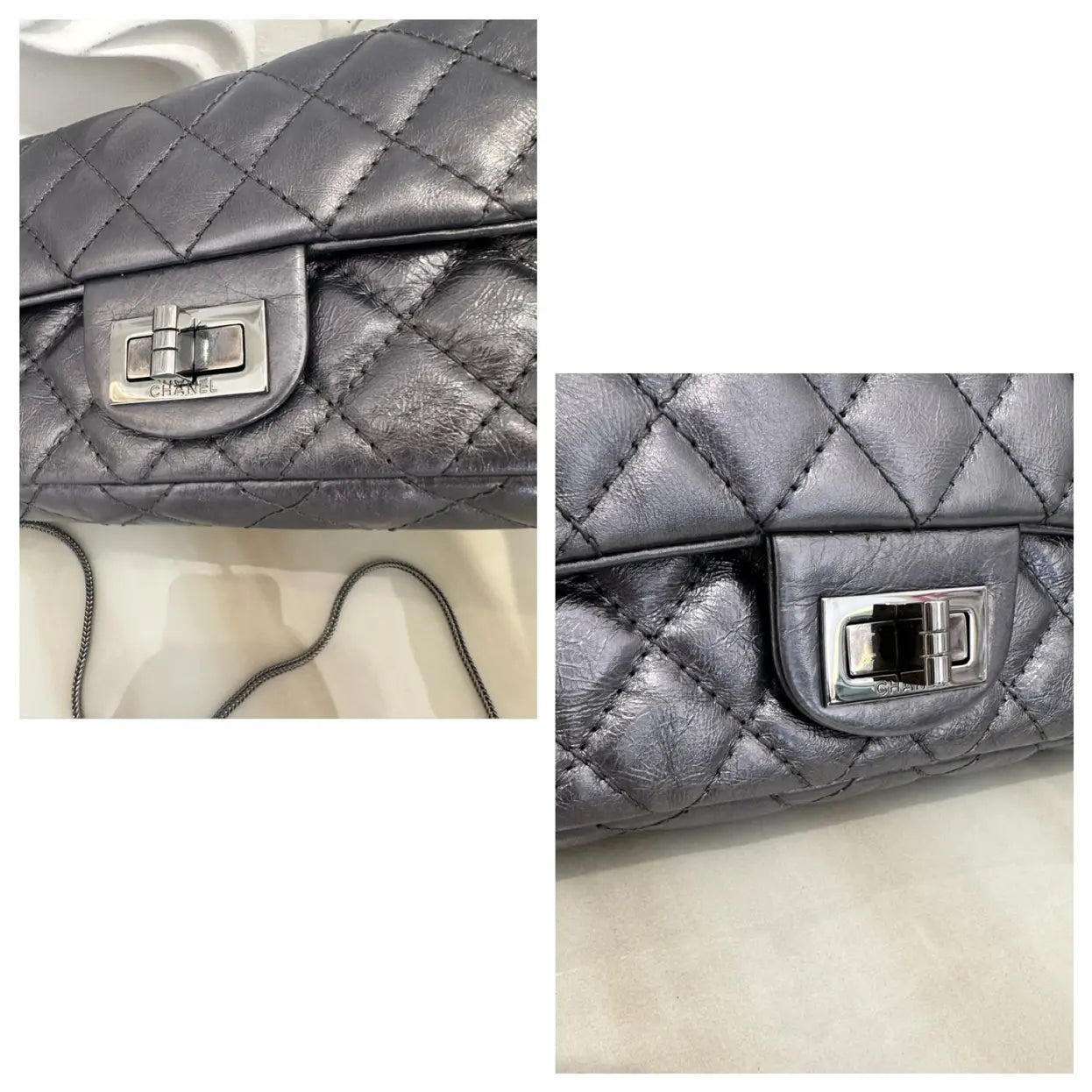 2.55 Long leather handbag