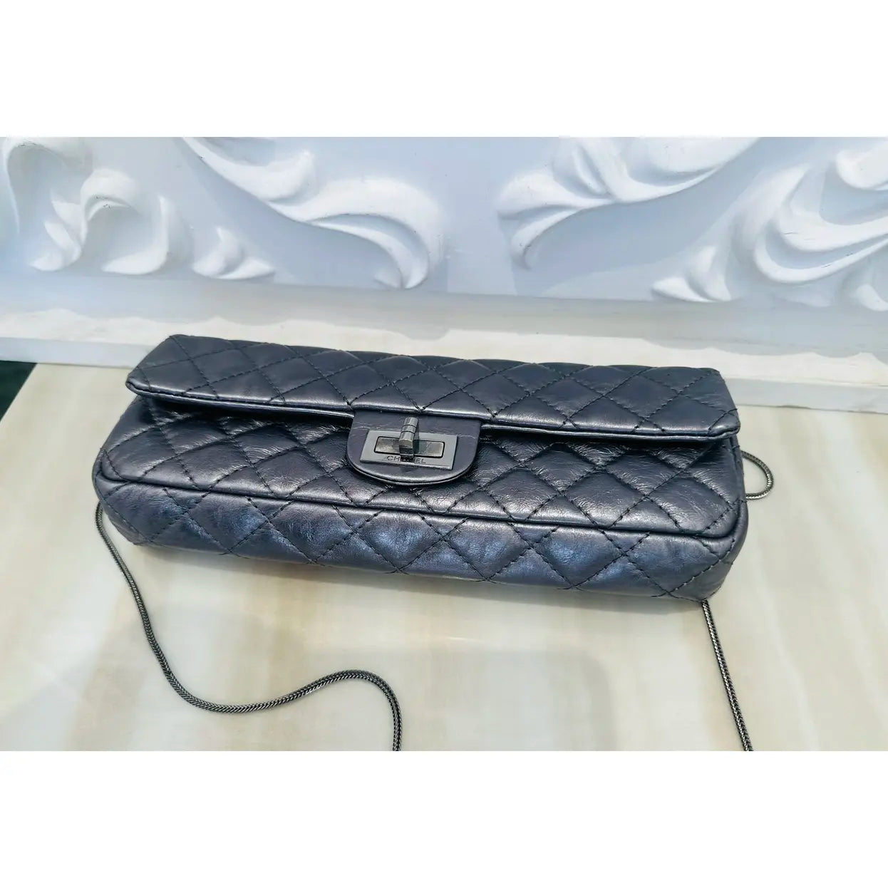 2.55 Long leather handbag
