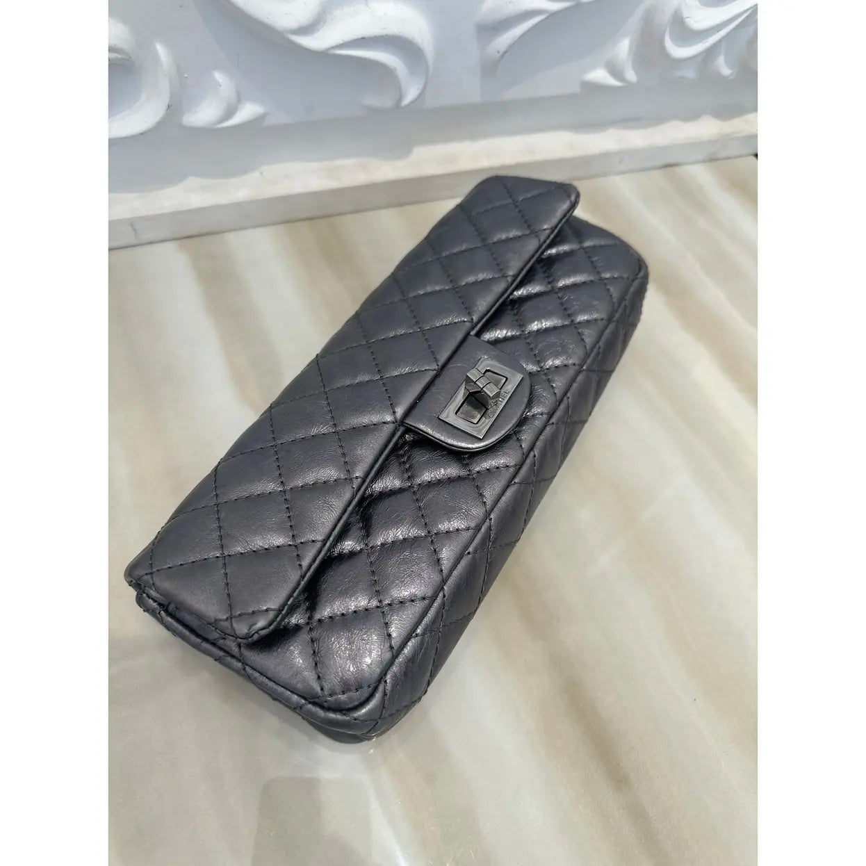 2.55 Long leather handbag