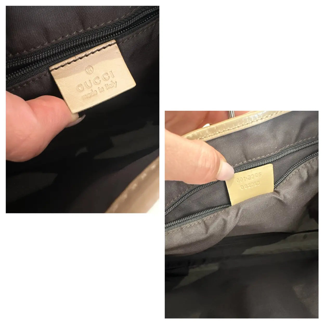 GUCCI GG Canvas Jackie Shoulder Bag Beige