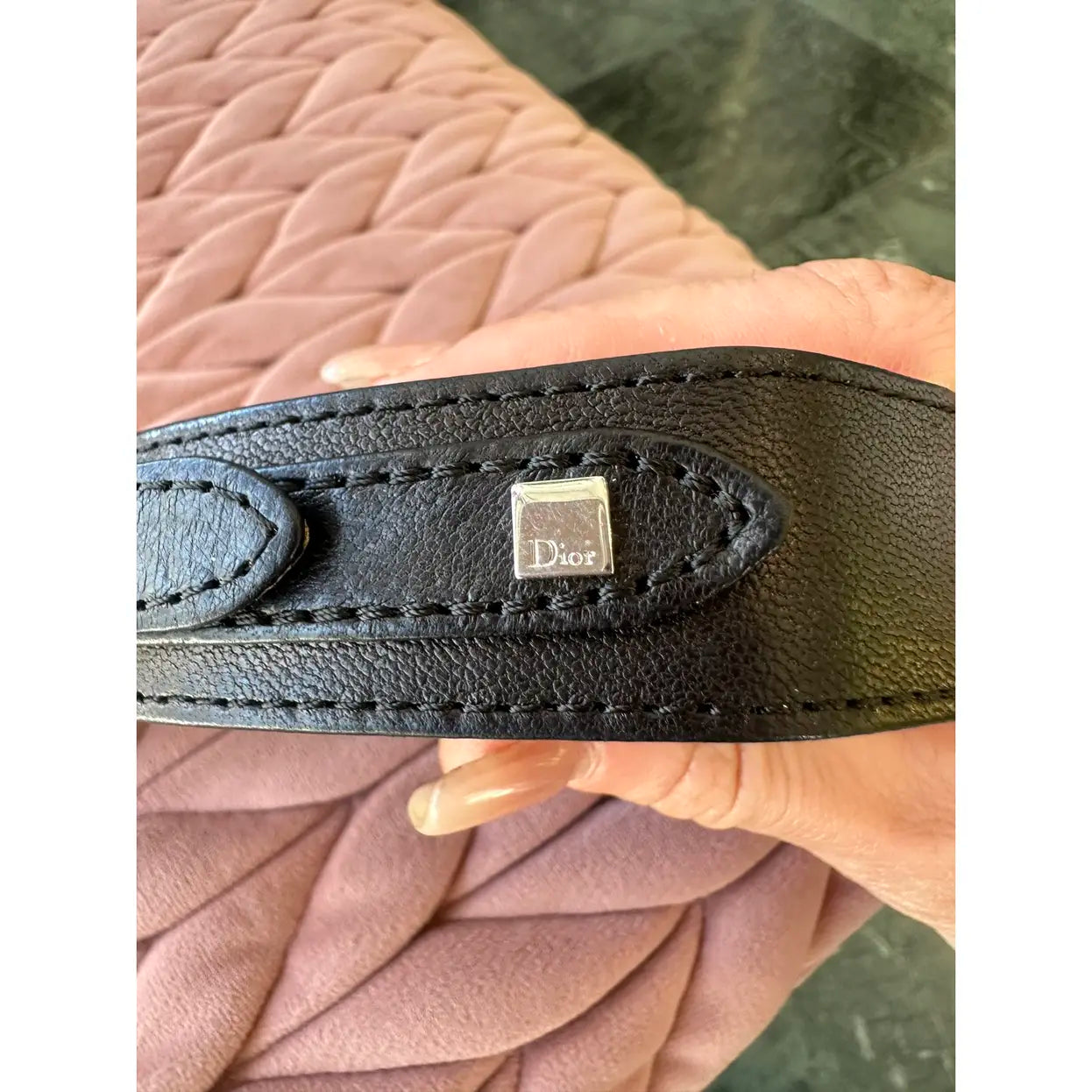 DIOR Leather necklace