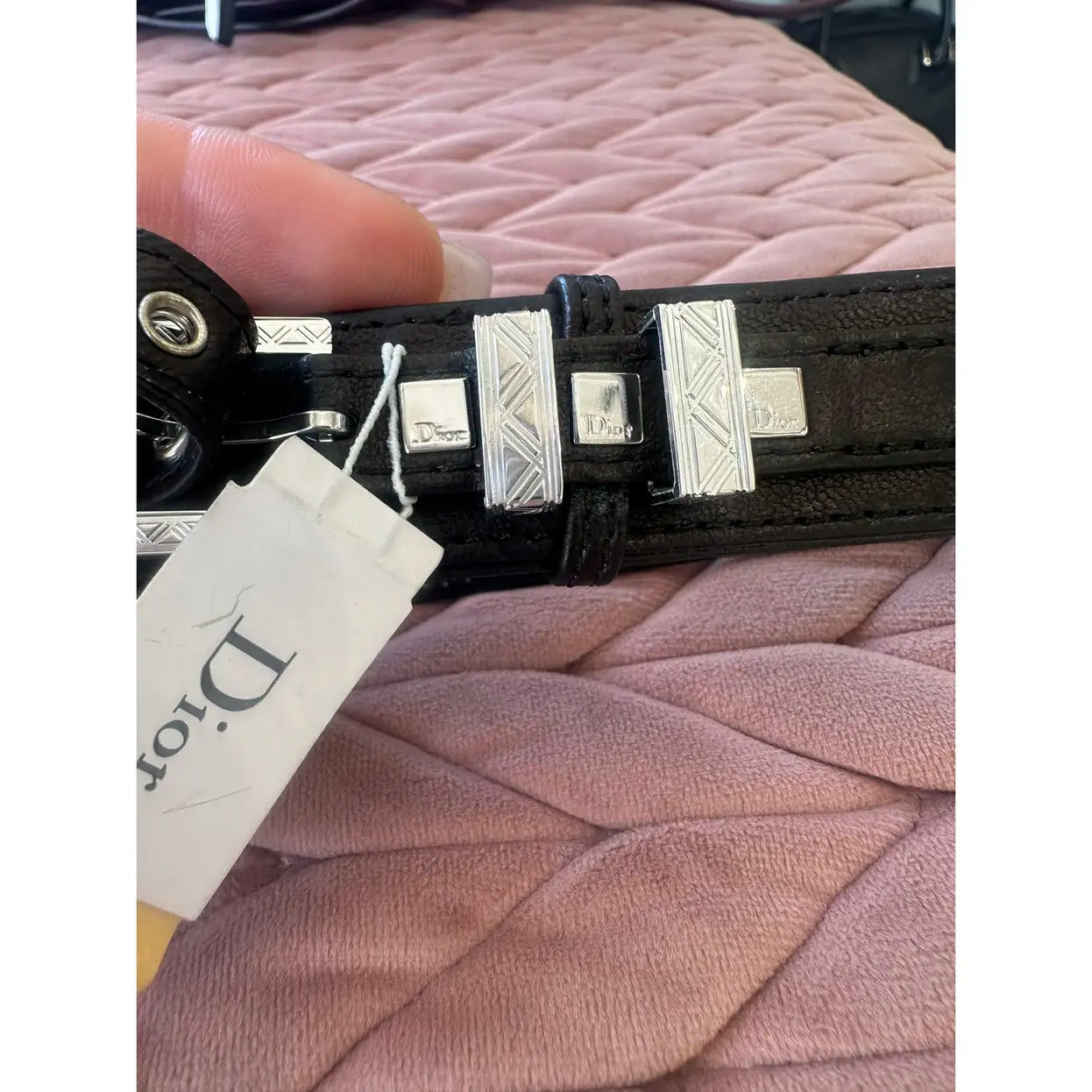 DIOR Leather necklace