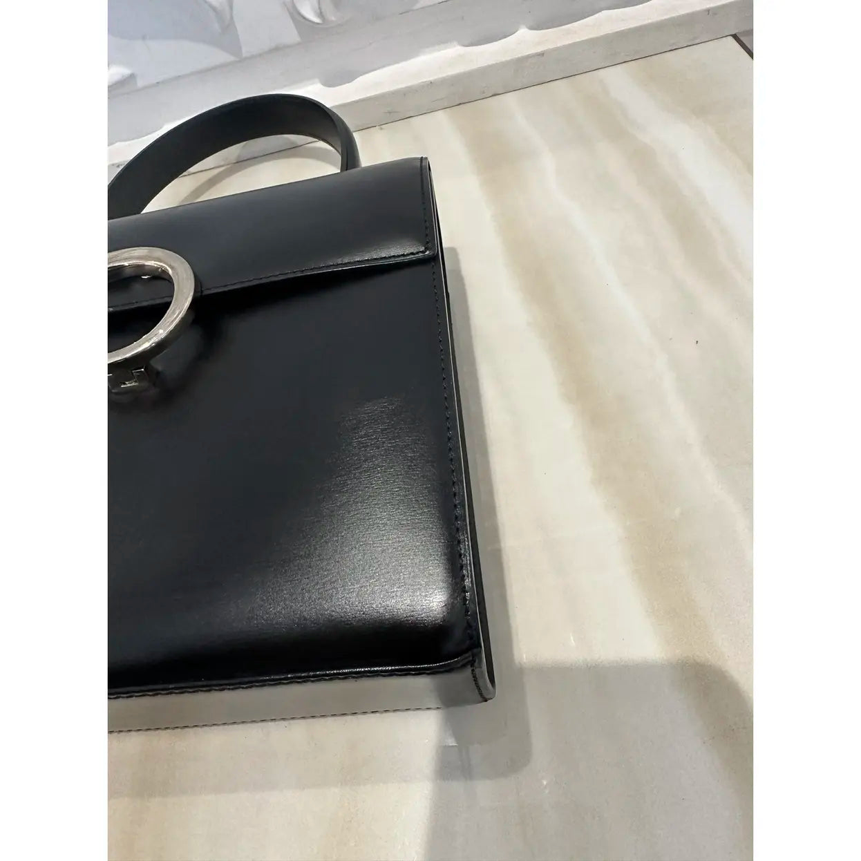 Panthère leather handbag