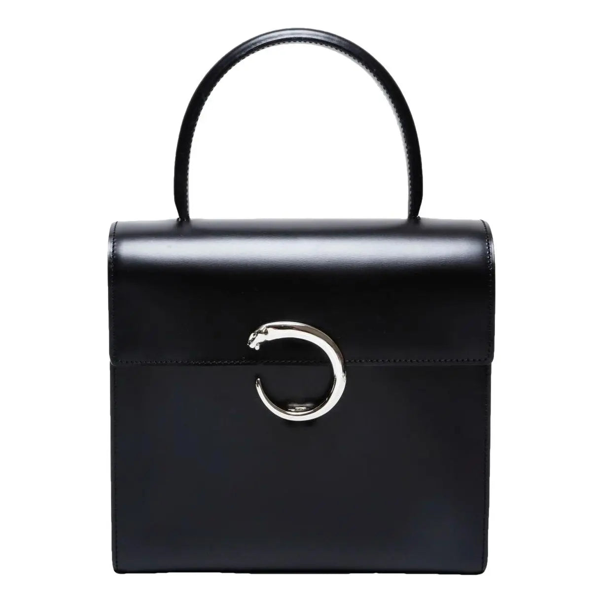 Panthère leather handbag