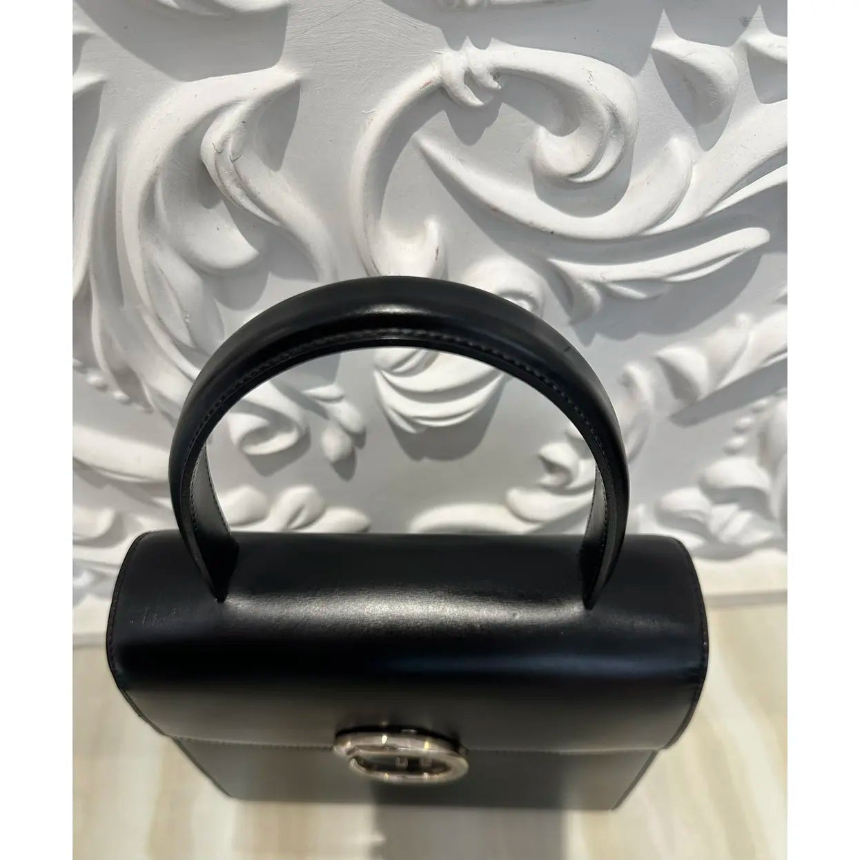 Panthère leather handbag