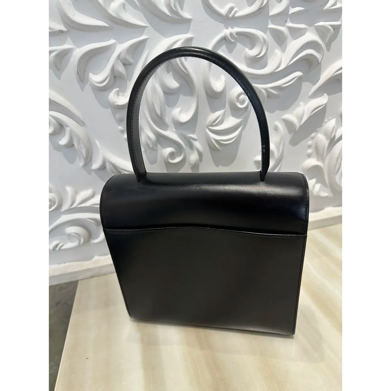 Panthère leather handbag