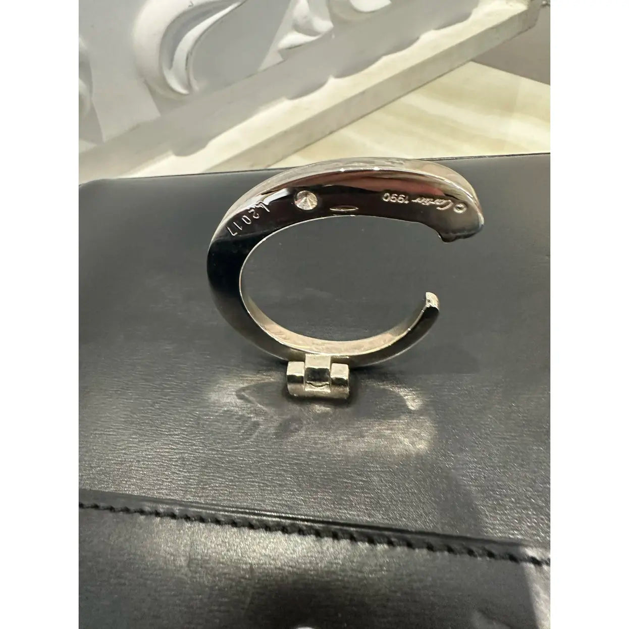 Panthère leather handbag