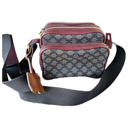 Celine Triomphe Maillon cloth crossbody bag