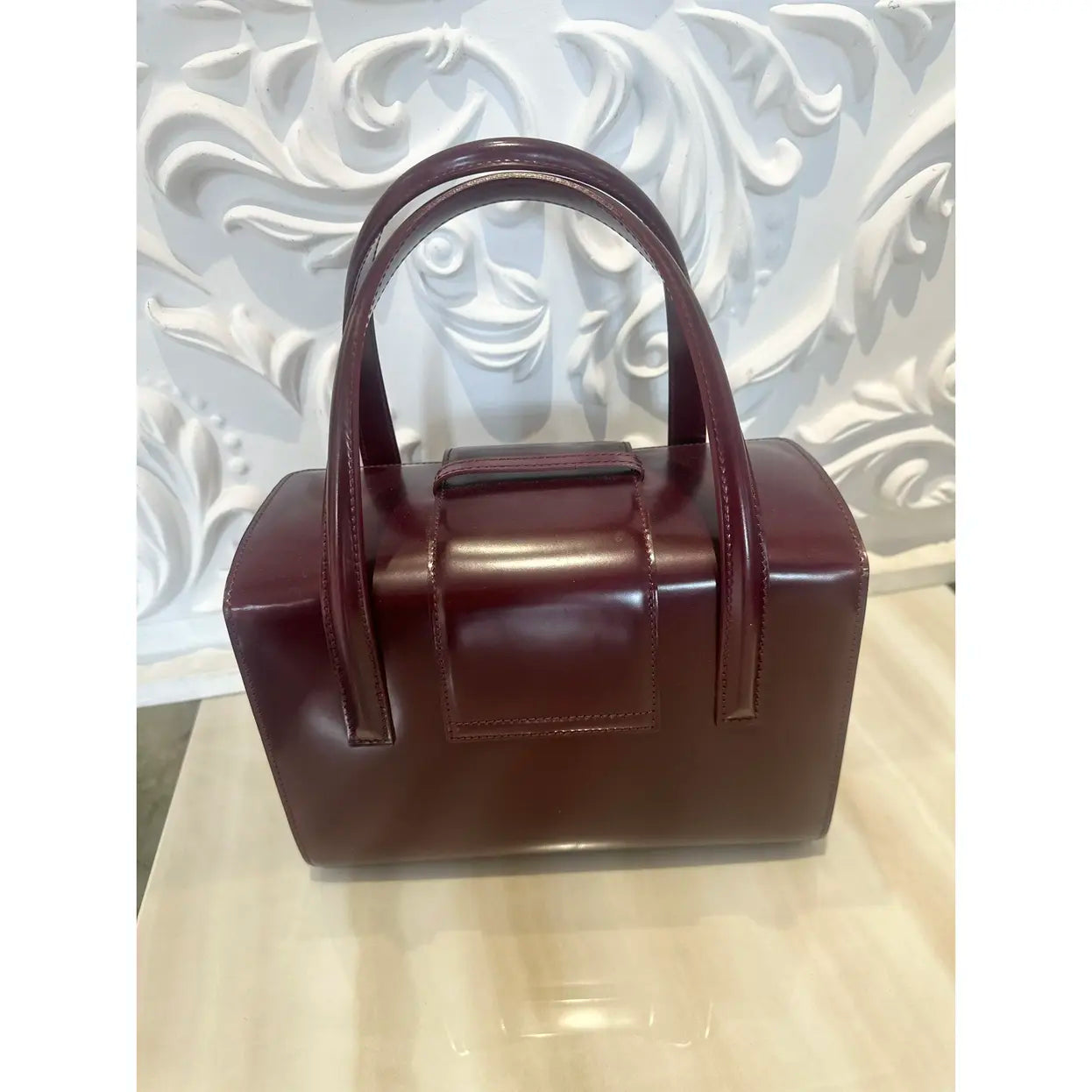 Panthère leather handbag