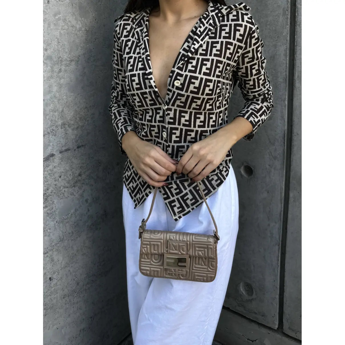 Fendi Baguette 1997 Re-Edition leather handbag