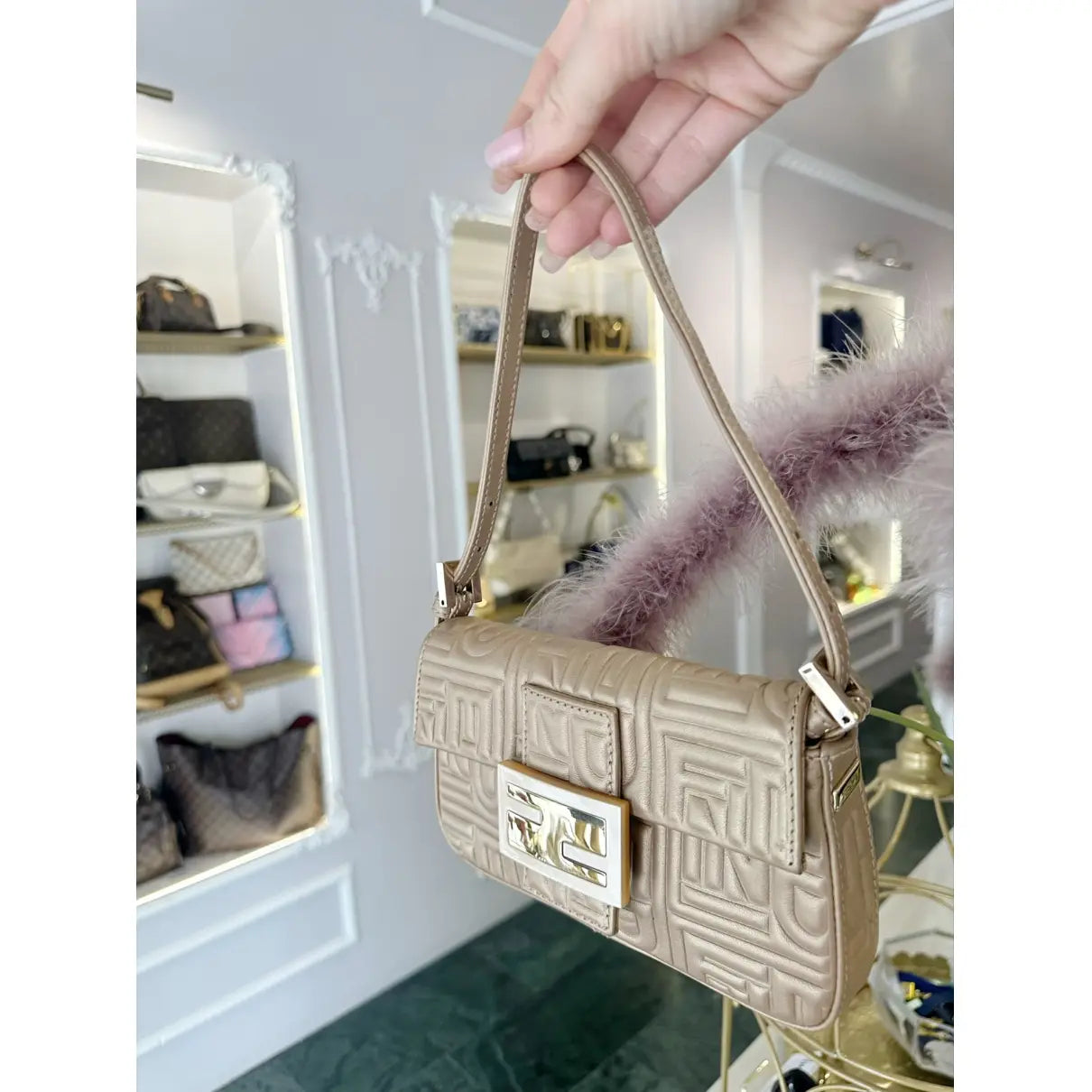 Fendi Baguette 1997 Re-Edition leather handbag