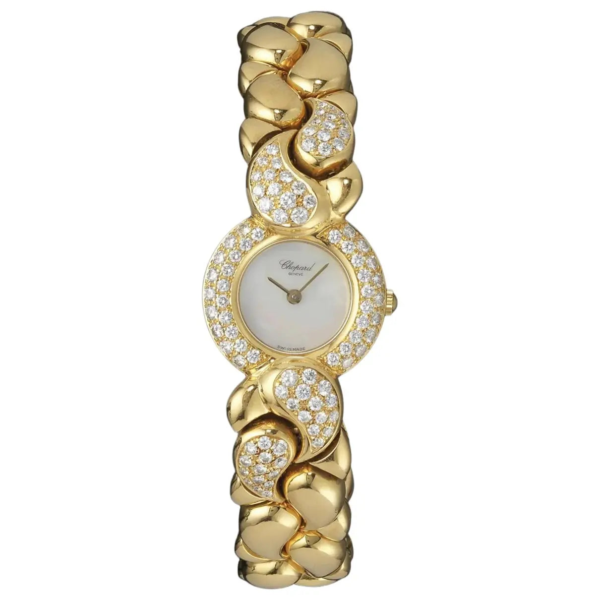 Yellow gold watch