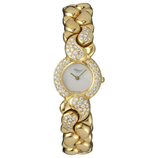 Yellow gold watch