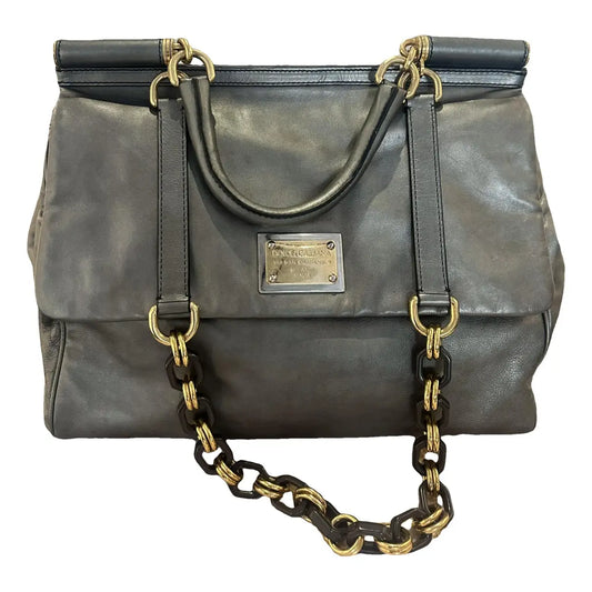 Dolce & Gabbana Sicily leather handbag