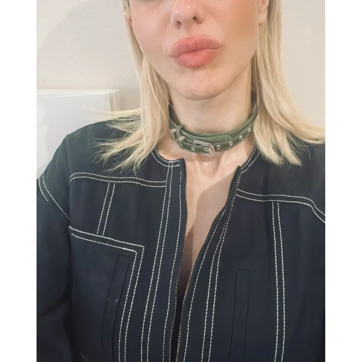Dior Leather necklace
