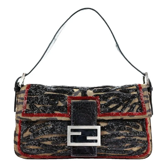 Baguette glitter handbag