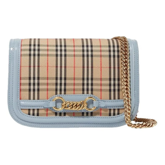 Burberry The Link patent leather handbag