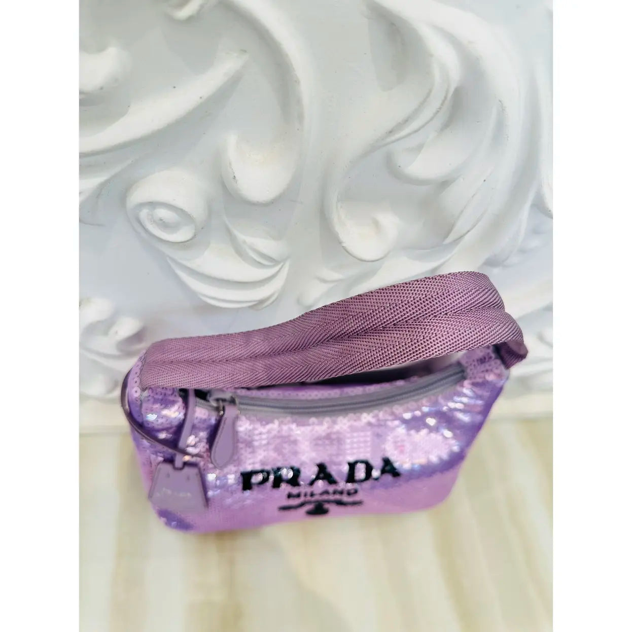 Prada Re-Edition 2000 glitter handbag