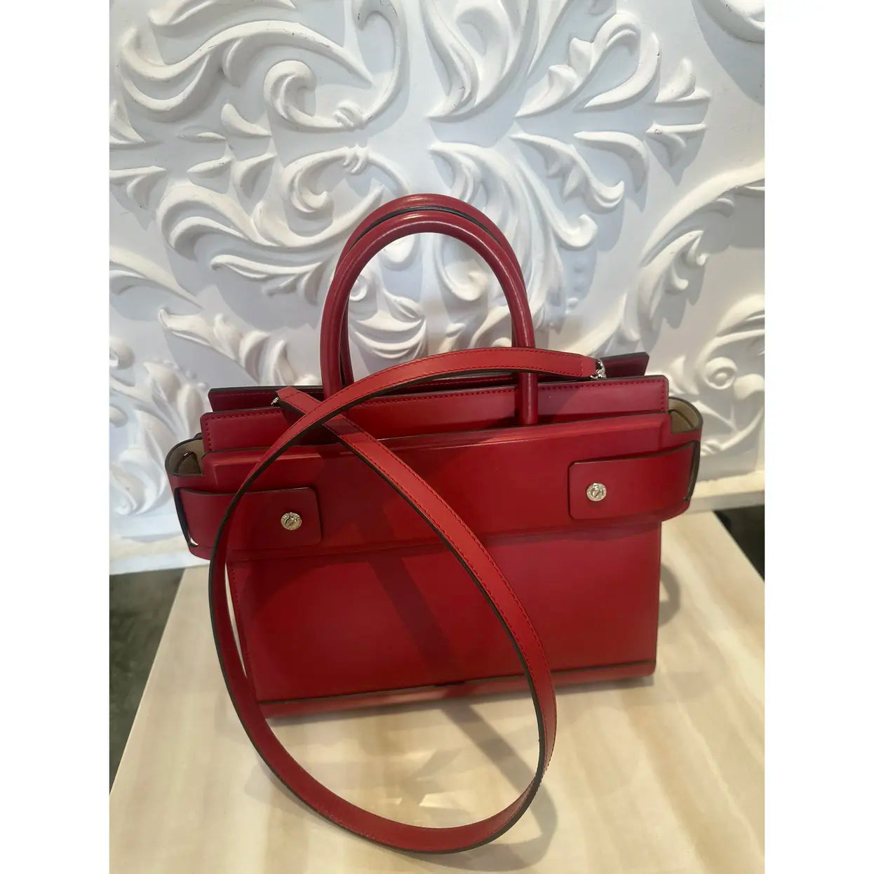 Horizon leather handbag