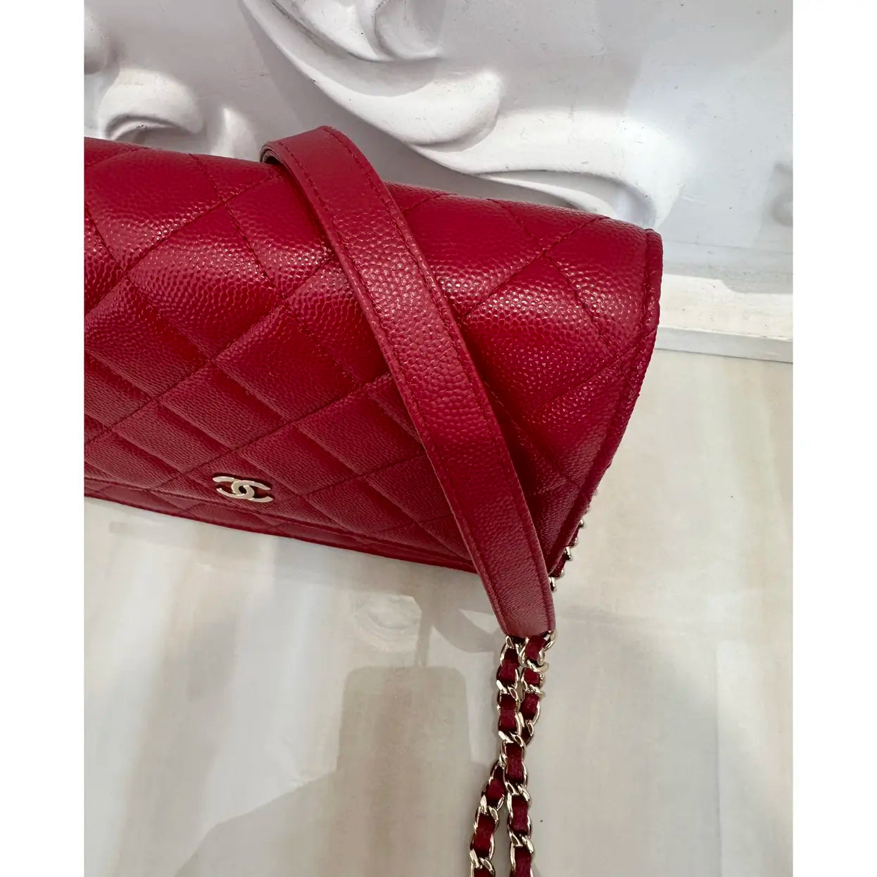 Wallet On Chain Timeless/Classique leather crossbody bag