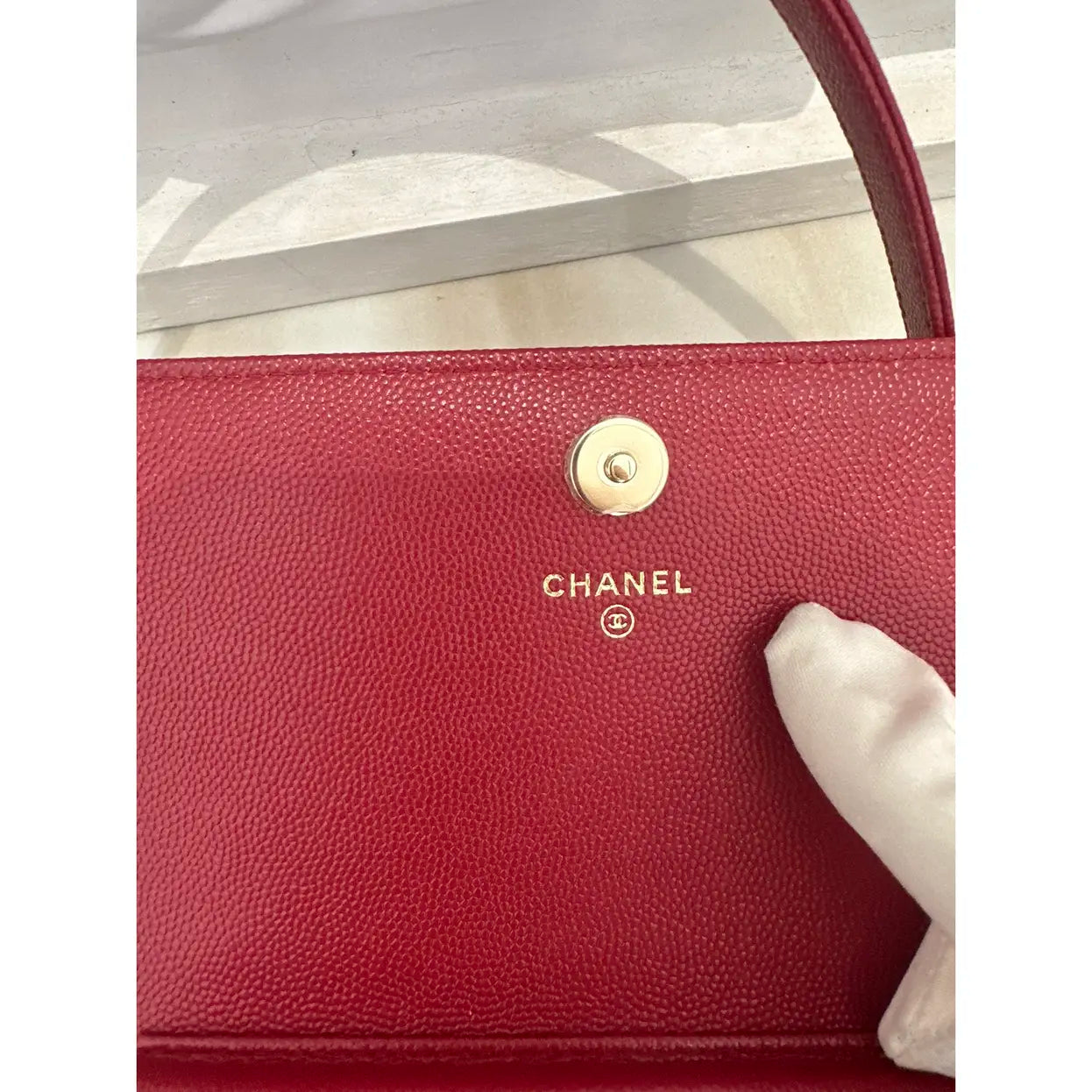 Wallet On Chain Timeless/Classique leather crossbody bag