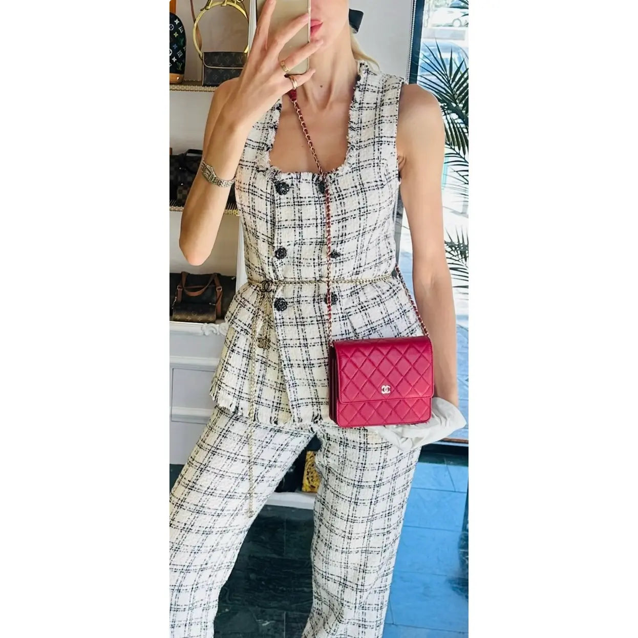 Wallet On Chain Timeless/Classique leather crossbody bag